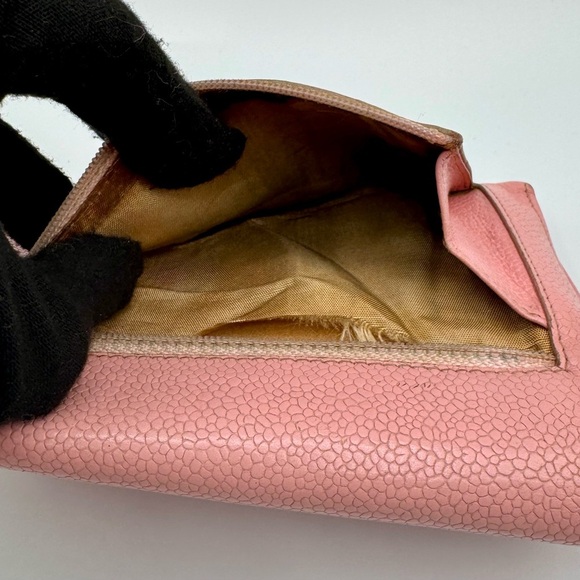 Authentic Chanel Pink Leather Women's Wallet | Fair Condition - Picture 5 of 12